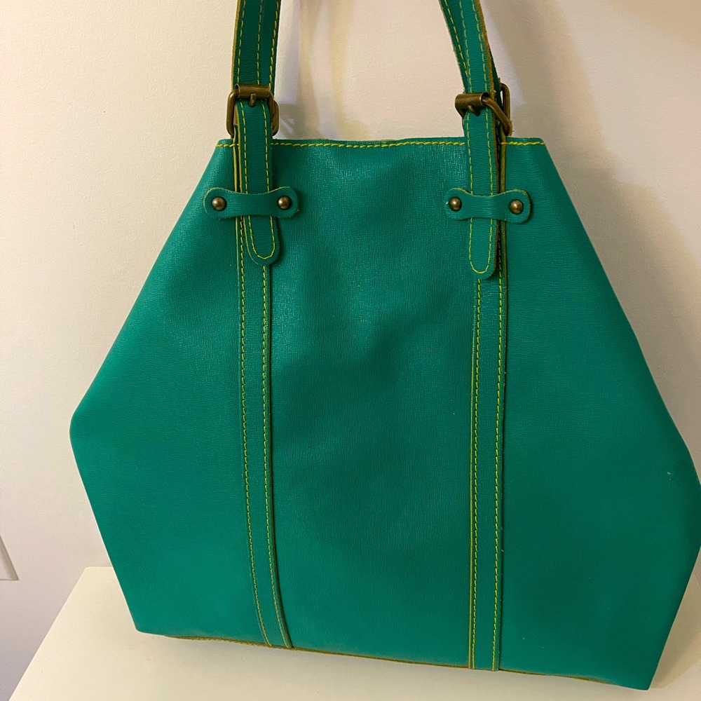 Sophia C. Genius Leather Tote Bag